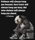 "Wise Choices" Motivational Panda Wallpaper