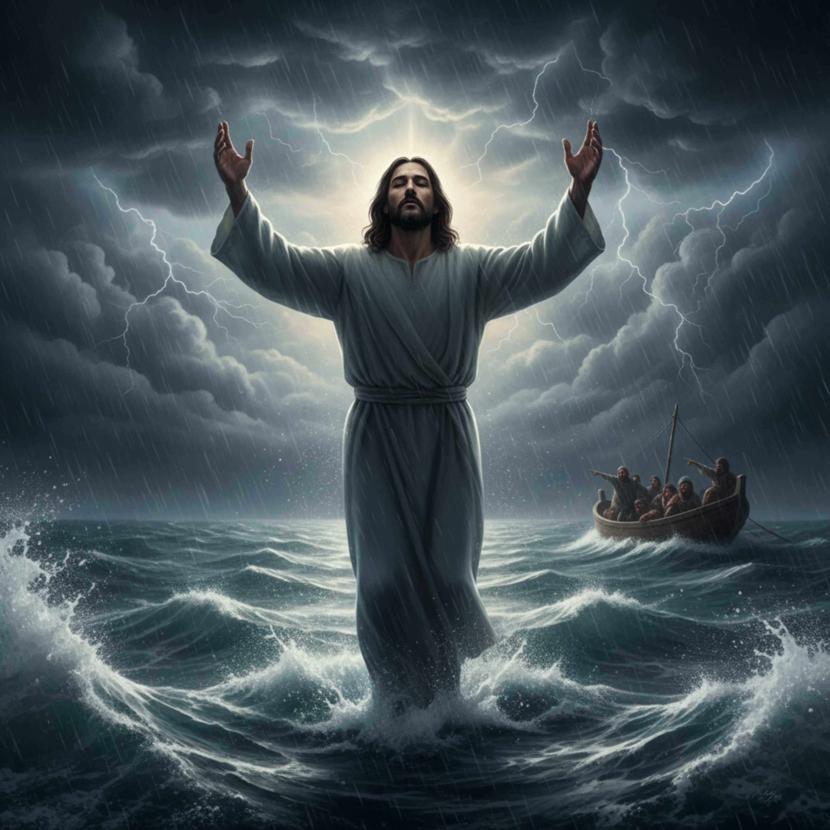 "Calm in the Storm" Digital Art Print